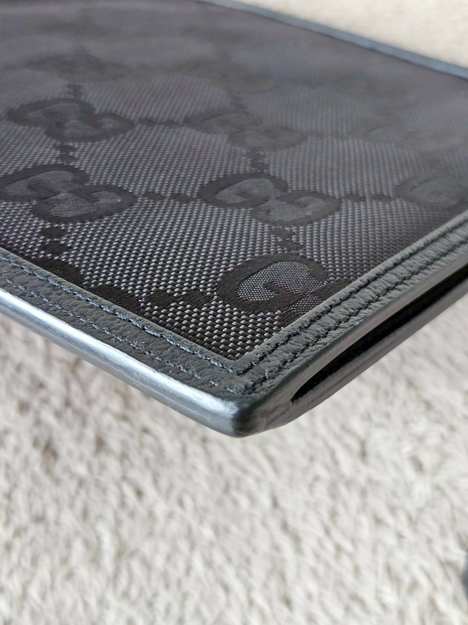 Gucci Off The Grid Leather Clutch Black