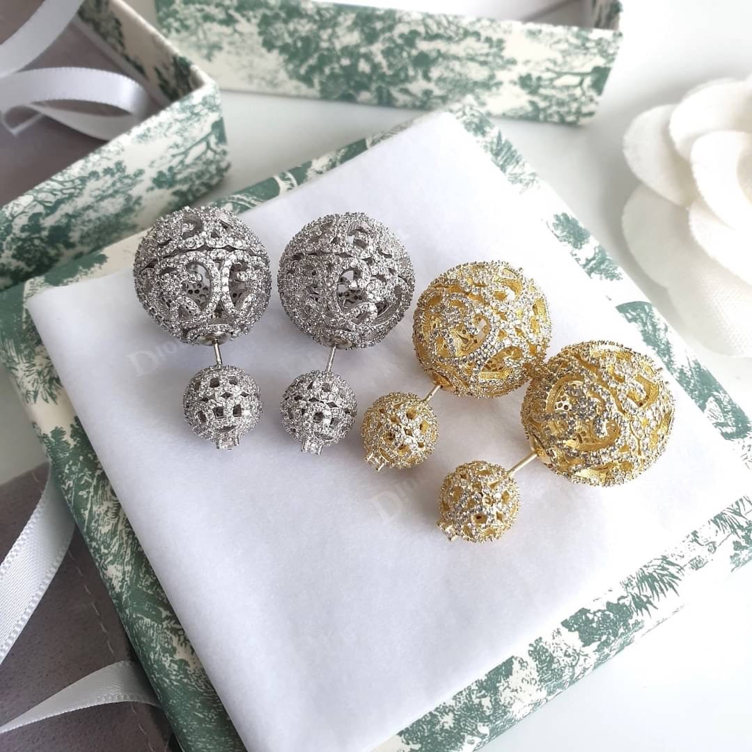 ต่างหูดิออ เพชร ต่างหู Dior tribales Earrings ต่างหู Hiend