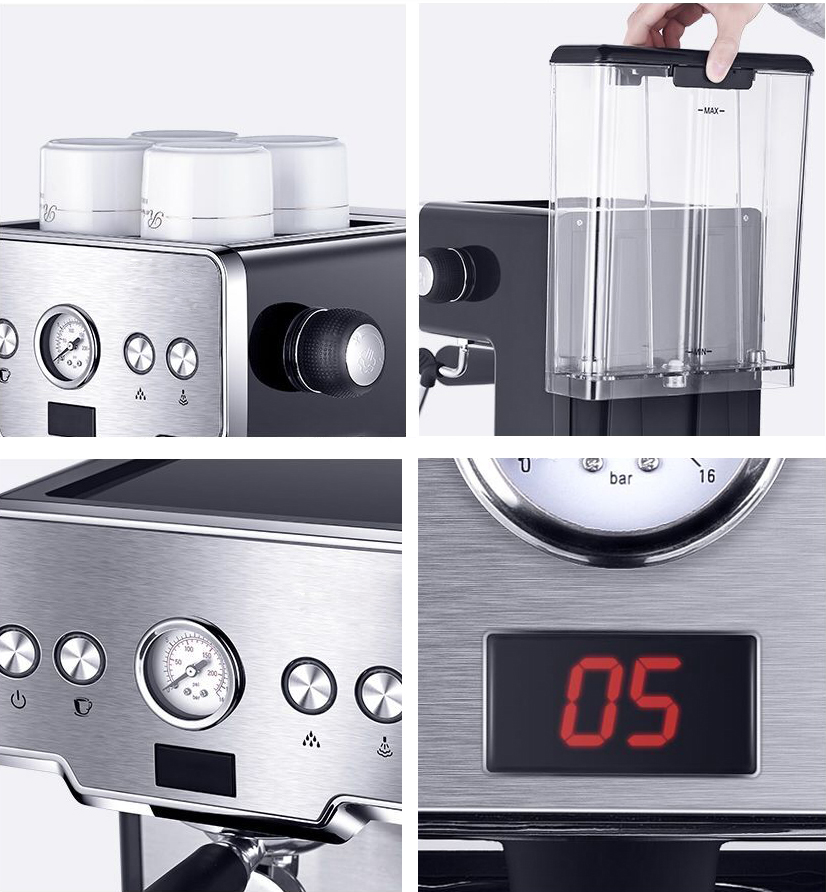 Italian Simi-Automatic coffee machine 1450W with steam