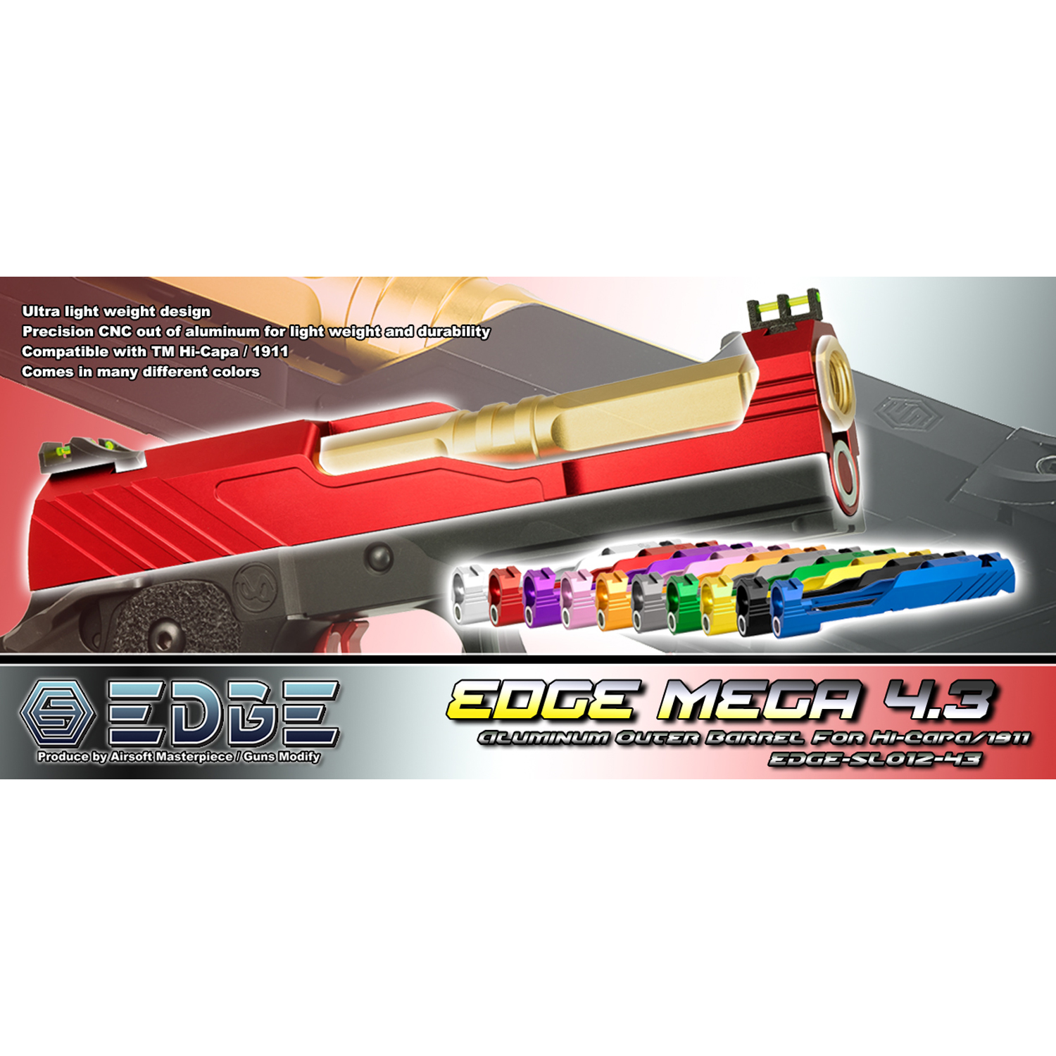 EGE “MEGA” Aluminum Slide for Hi-CAPA 4.3