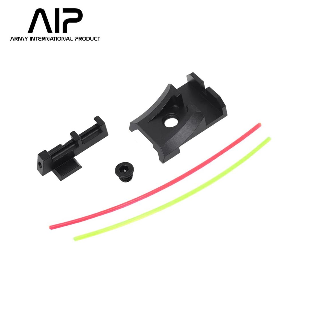 AIP Aluminum Front and Rear Sight with Fiber for Marui Hi-Capa 4.3