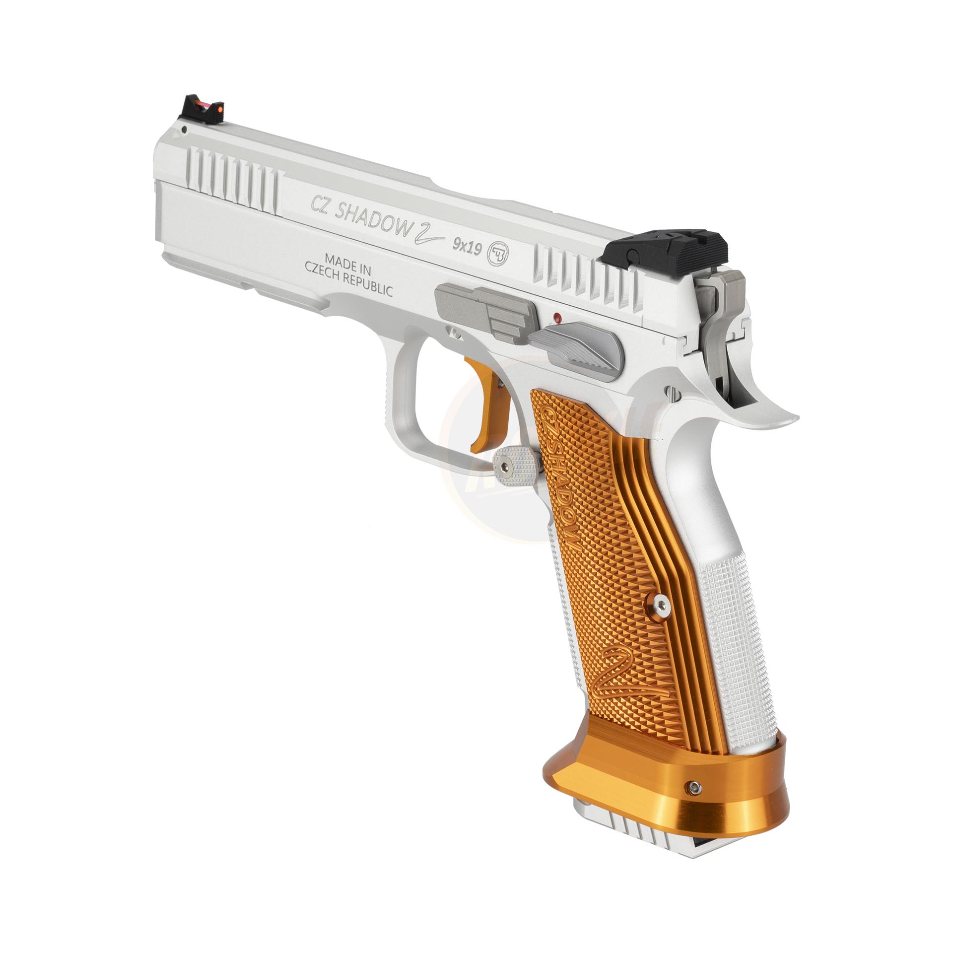 CL Project Custom KJ CZ Shadow 2 Single Action GBB (CNC Version) - Silver & Orange Limited Edition