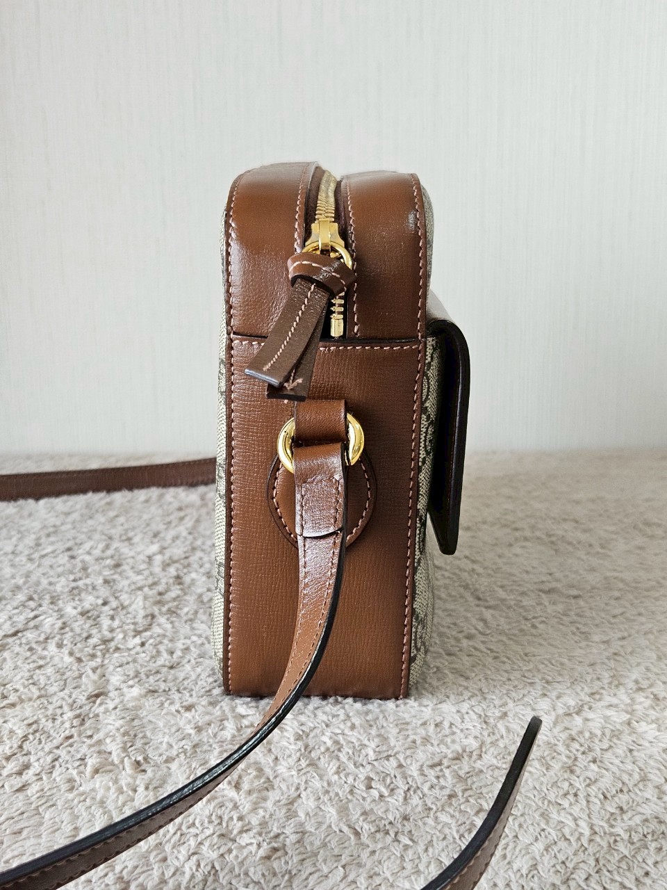 Gucci Horsebit Small Camera Brown