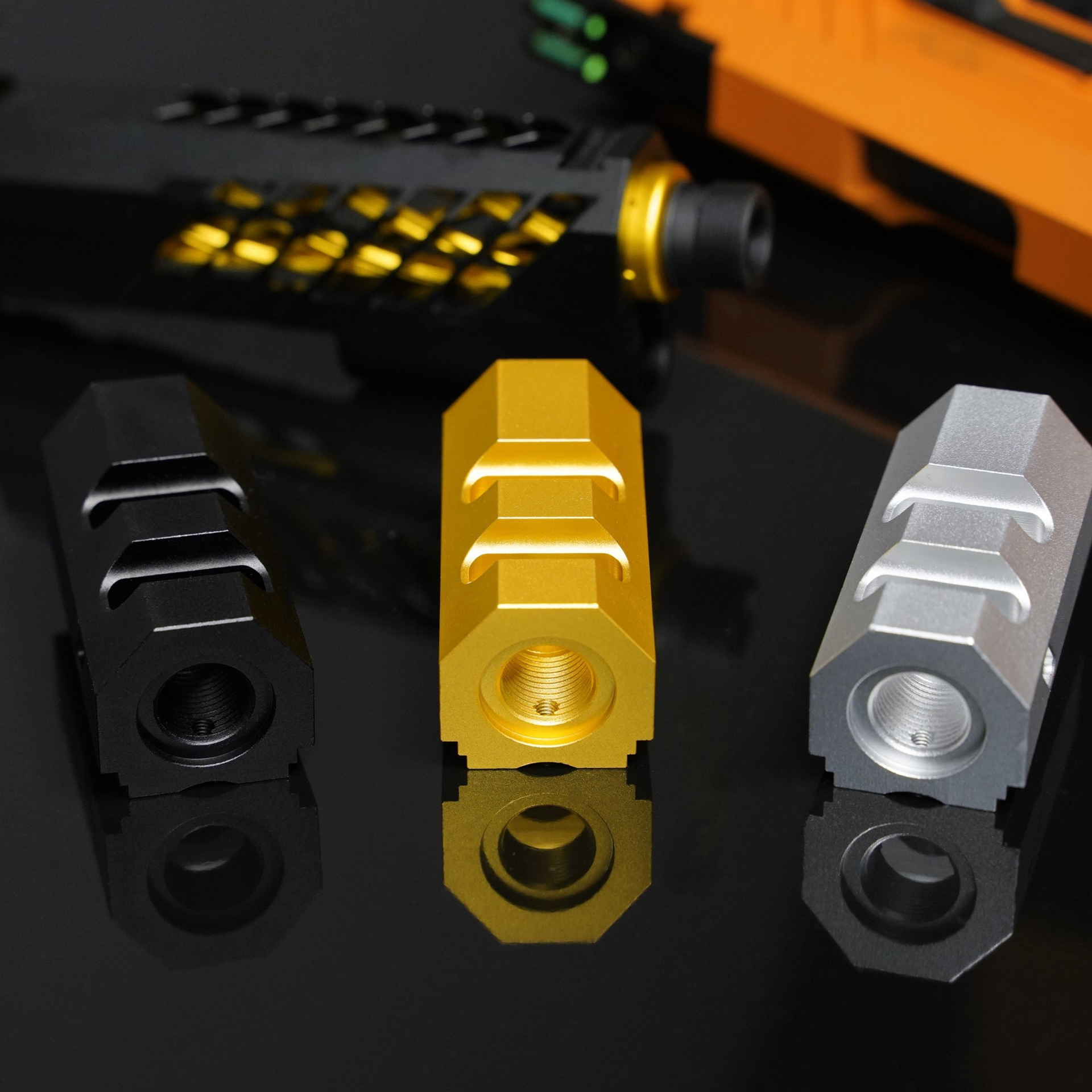 Revanchist 14mm CCW Dr.Black Style Compensator for Hi-CAPA