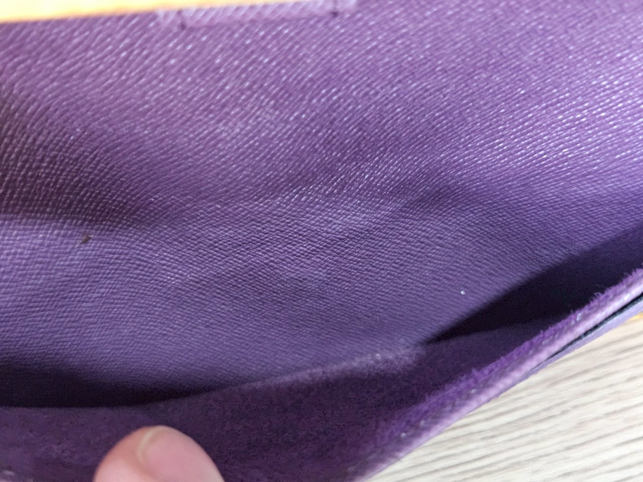 LV Epi Trifold Yellow Long Wallet