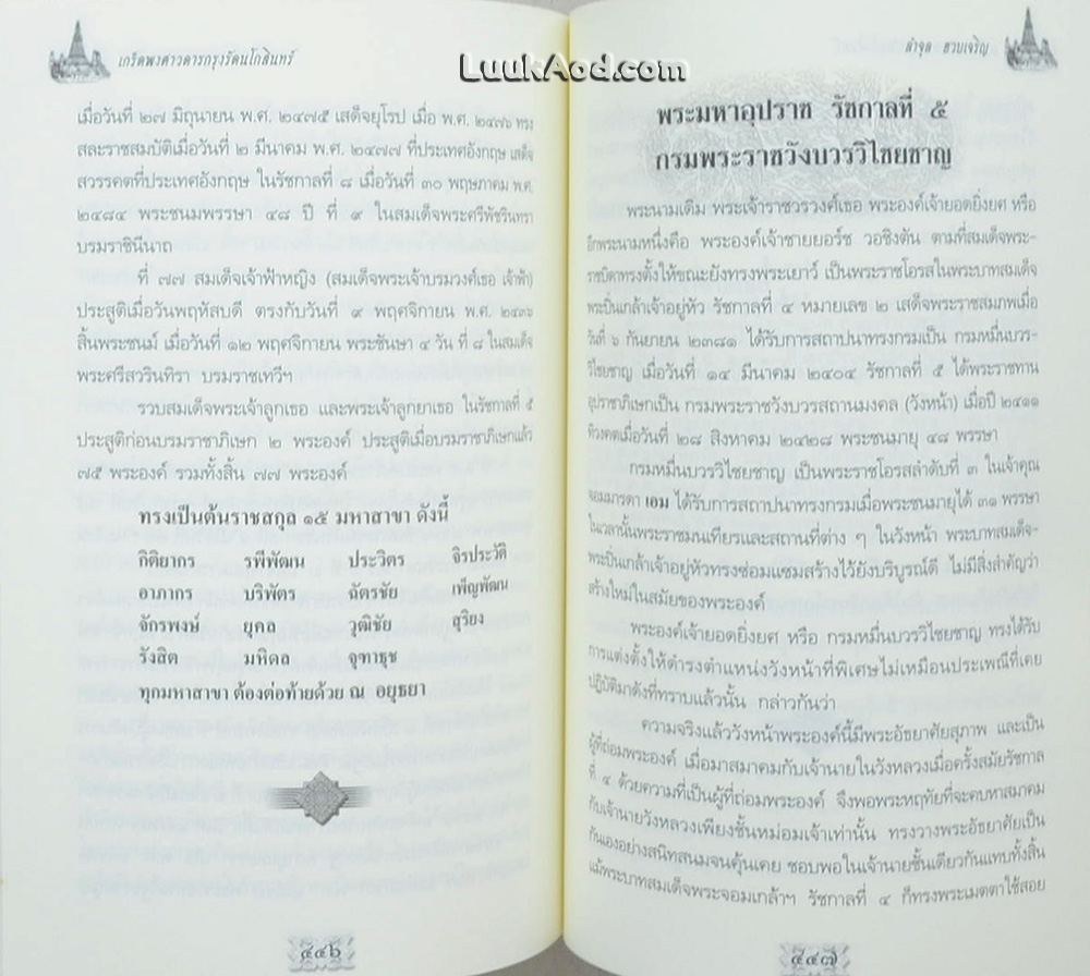 เกร็ดพงศาวดารกรุงรัตนโกสินทร์