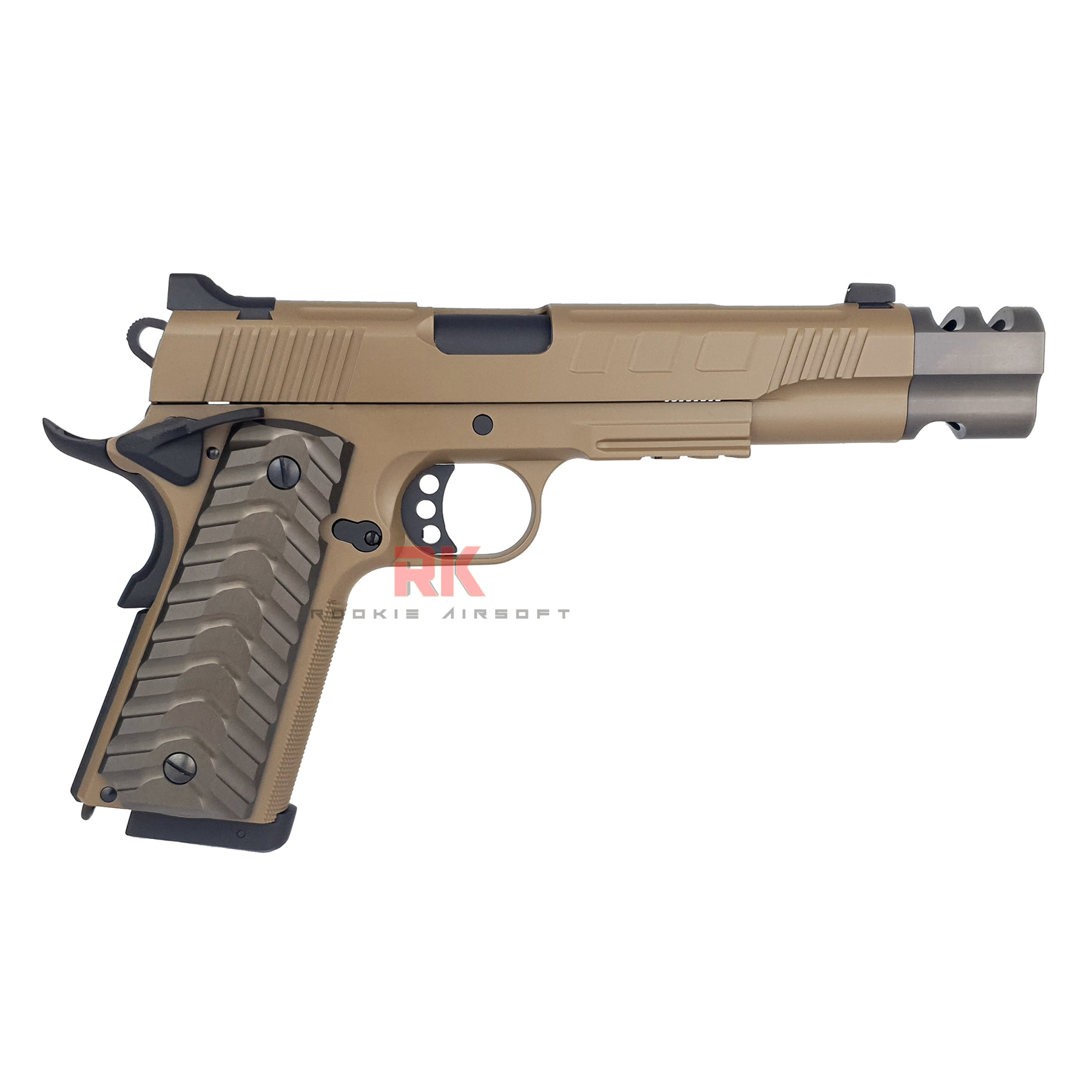 KJ Works KP-16 Dual Magazines (Green Gas / Co2) GBB - FDE