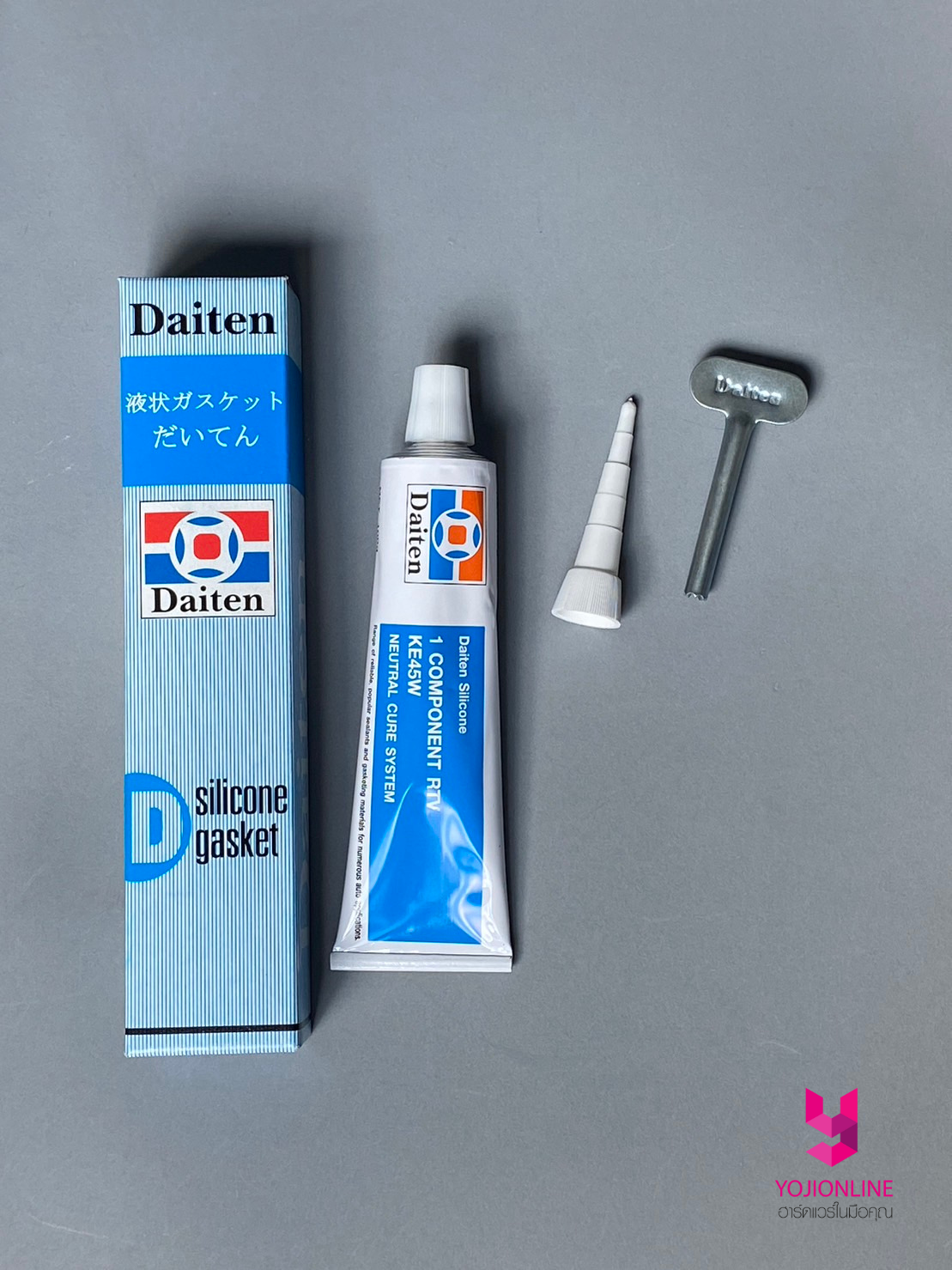 กาวดำทาปะเก็น กล่องฟ้า (Daiten) ขนาด100 กรัม