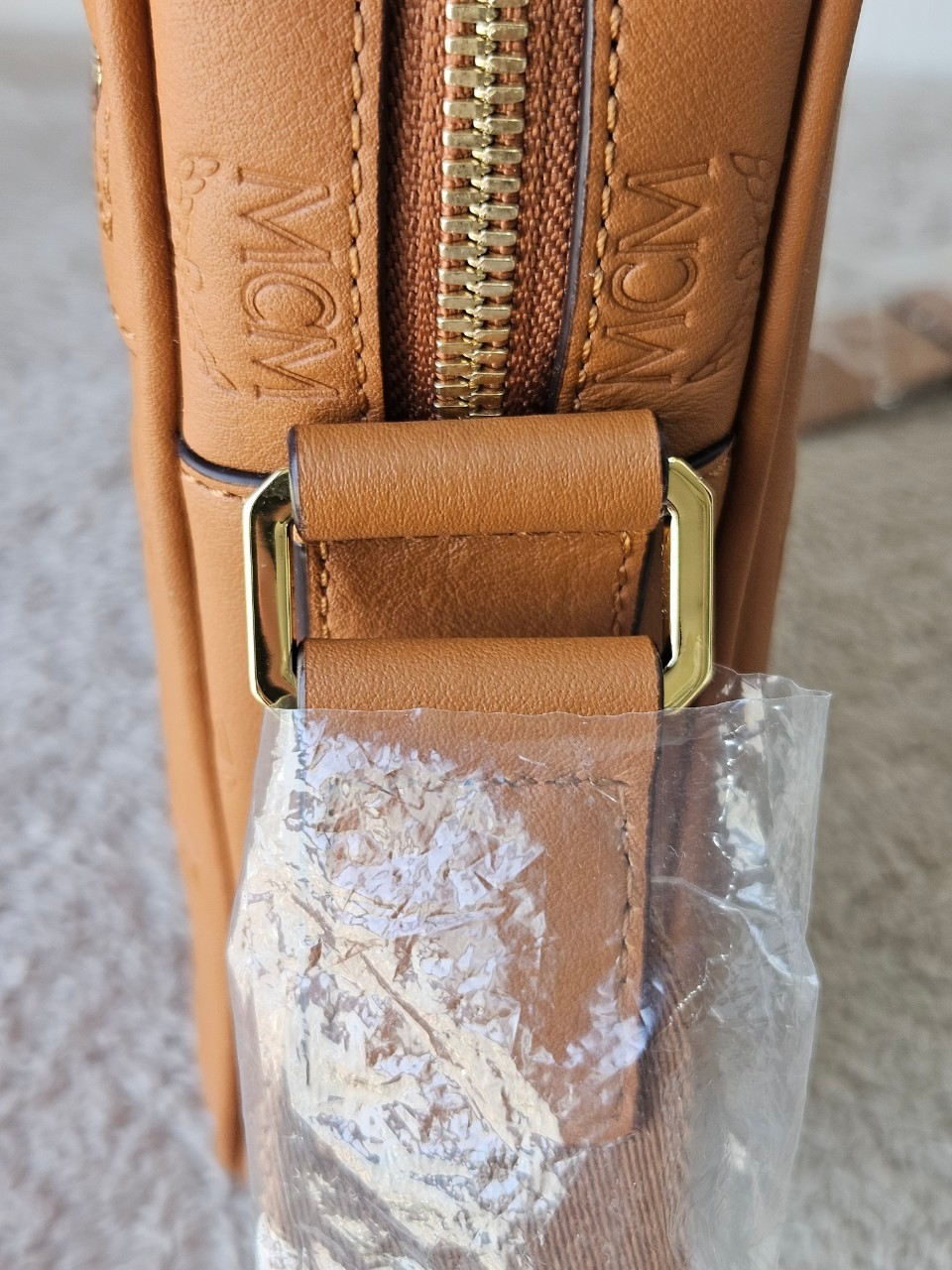 MCM Klassik Leather Crossbody Mini Bag