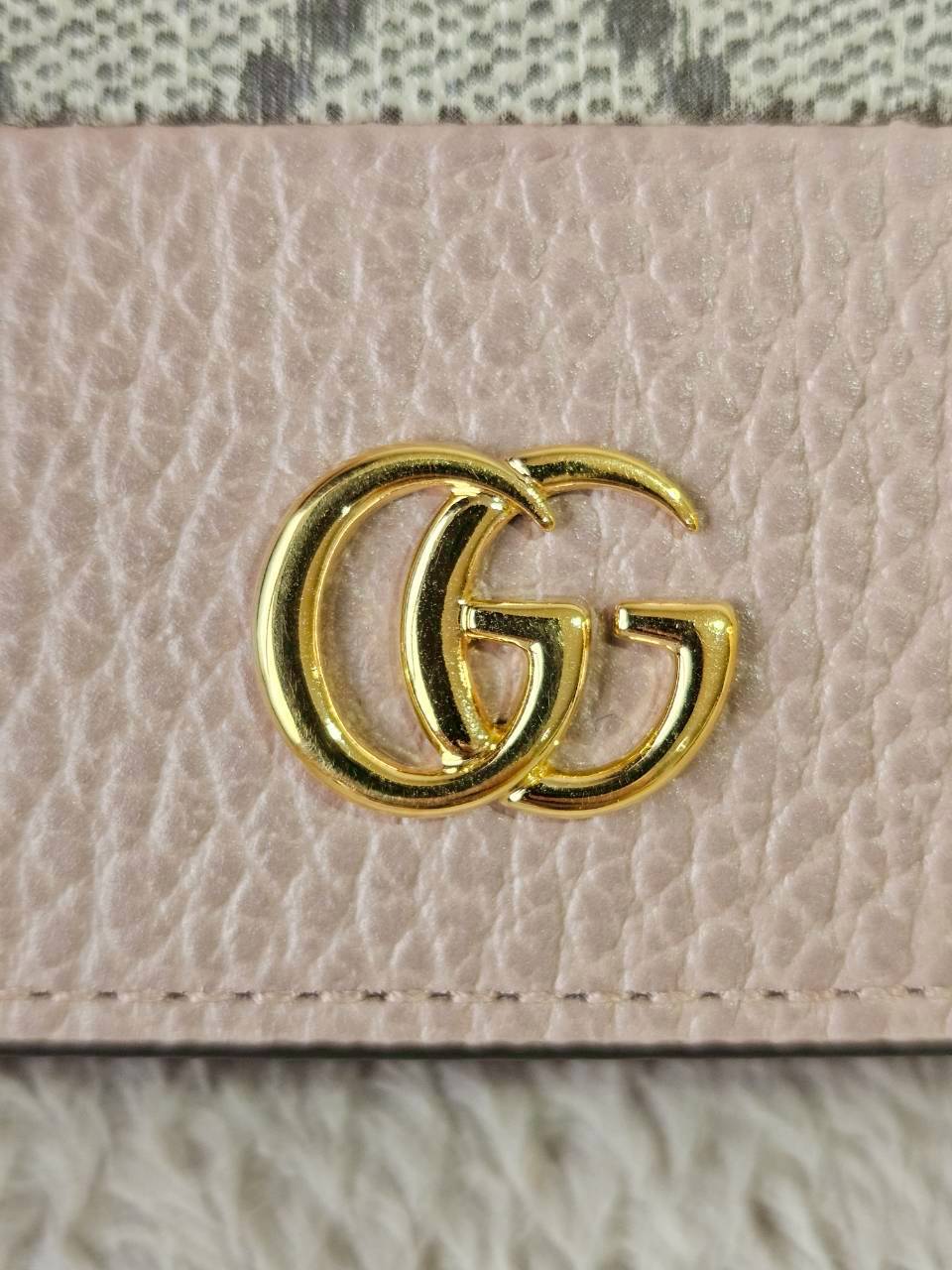 Gucci GG Marmont Bi Color Card Case Wallet
