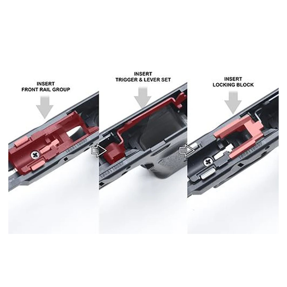 Guarder G17/18C/22/34 New Generation Frame Rail Mount (Black)