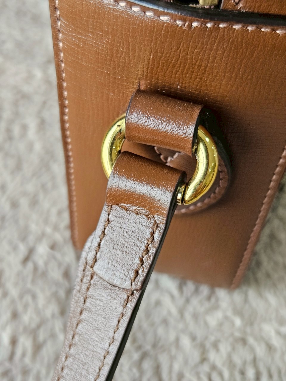 Gucci Horsebit Small Camera Brown