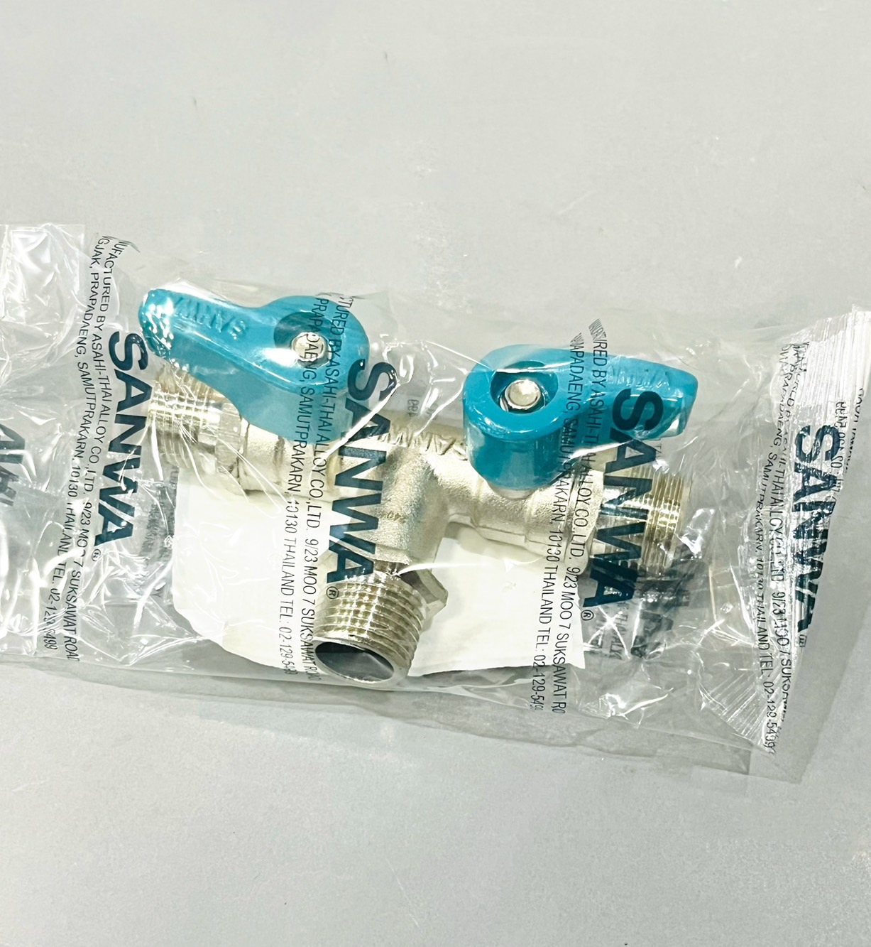 มินิบอลวาล์ว 2หัว 1/2" ผผผ SANWA