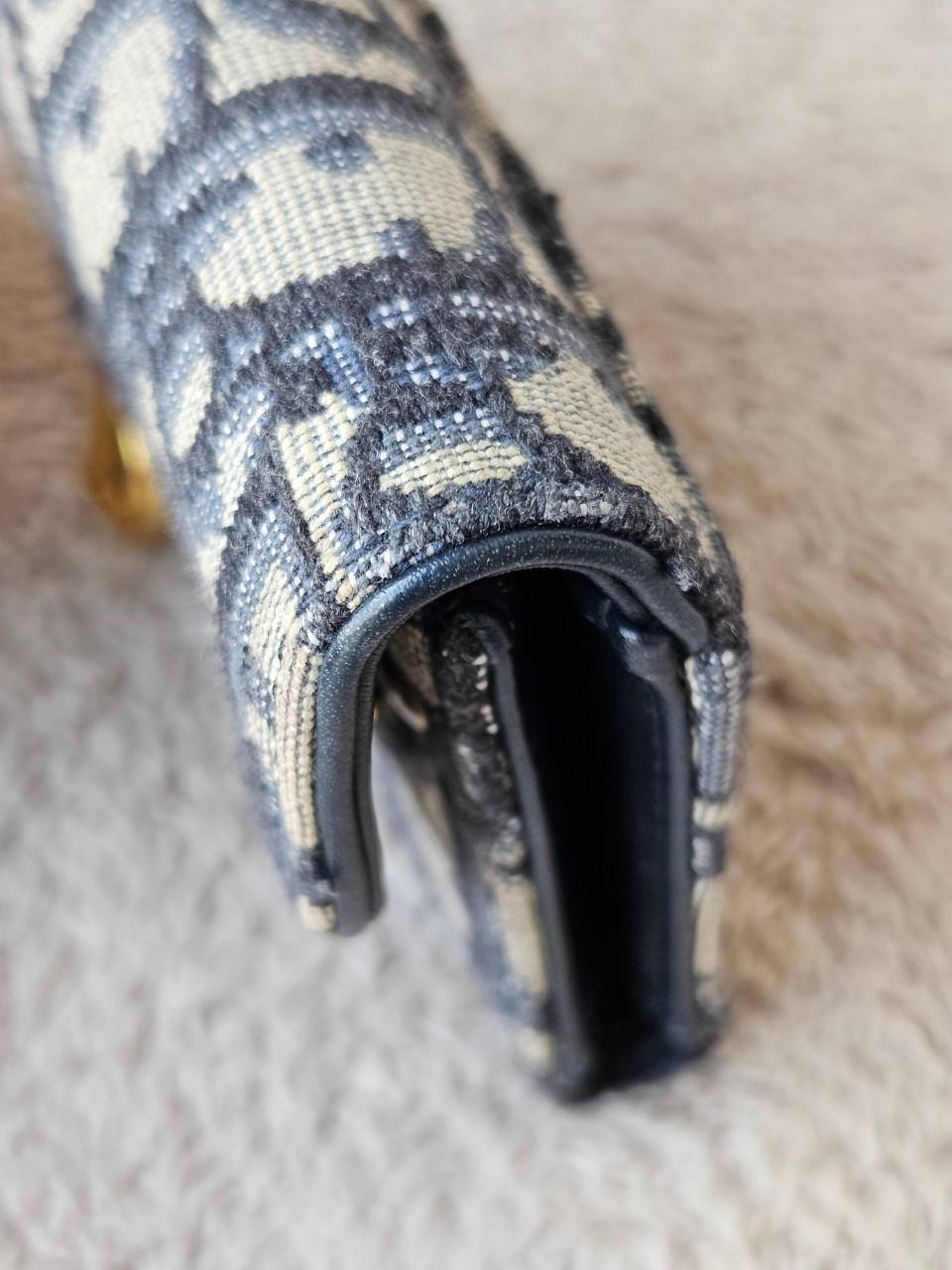 Dior Saddle Lotus Trifold Wallet