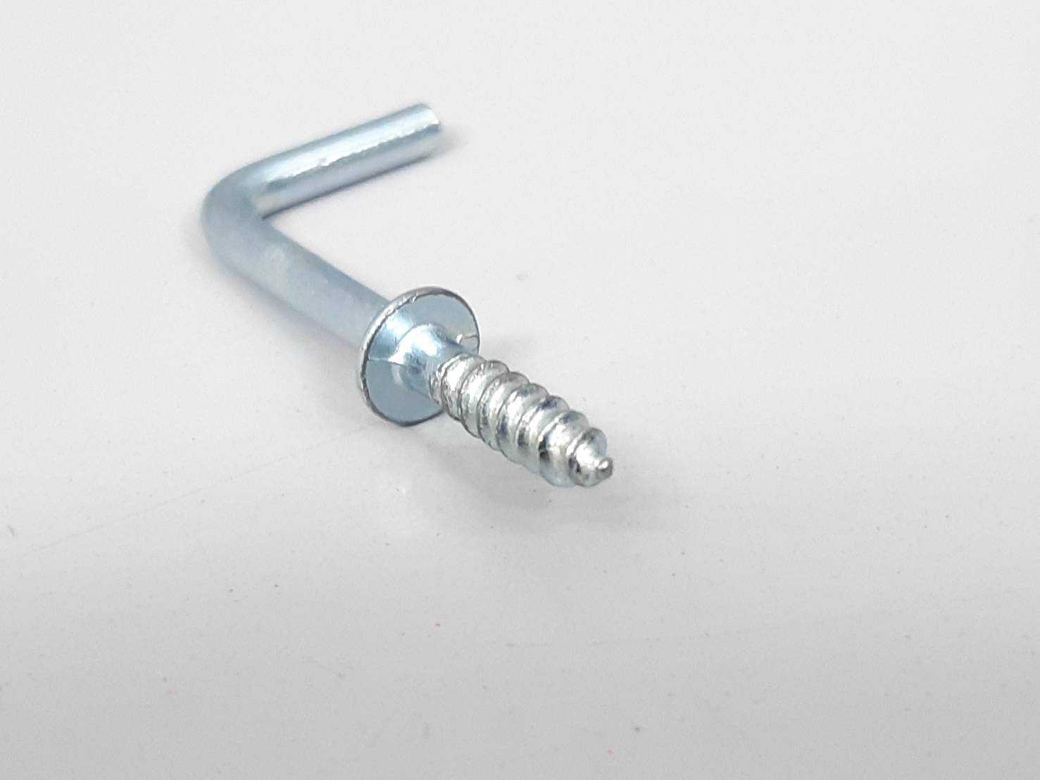 ตะขอตัว L ชุบขาว