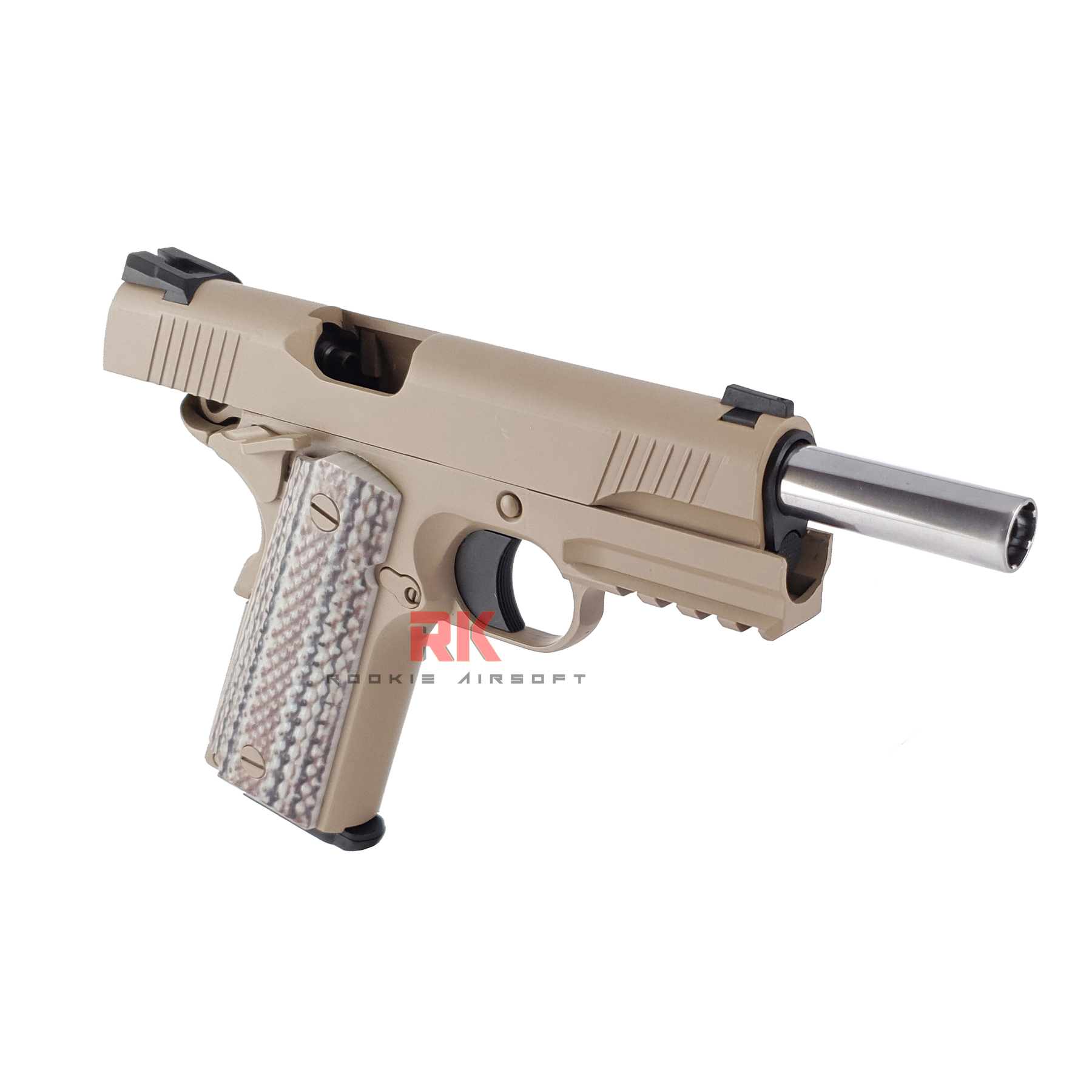 SRC Colt M45A1 Dual Magazines (Green gas + Co2) GBB - Tan