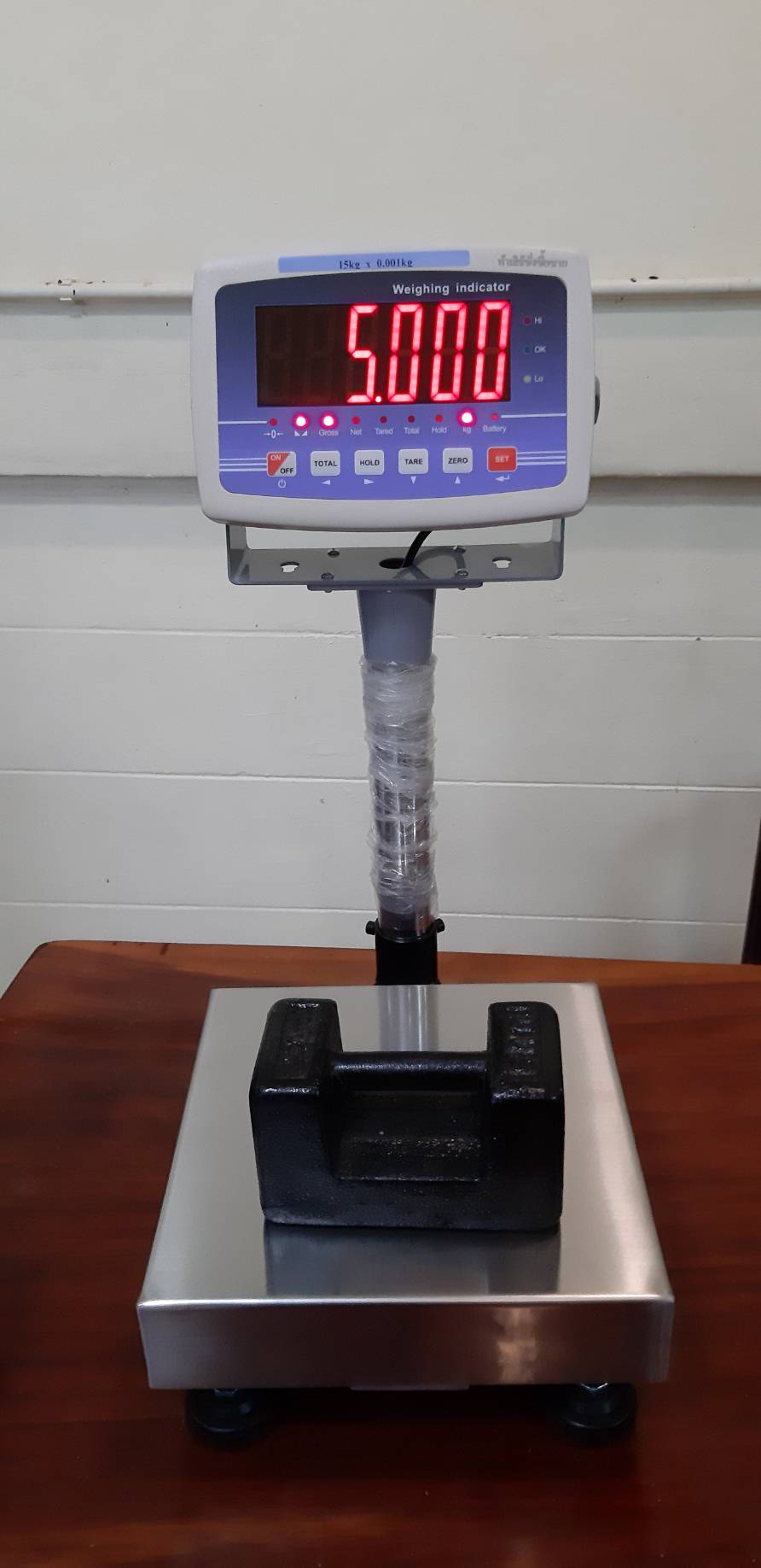 เครื่องชั่งดิจิตอล เครื่องชั่งตั้งโต๊ะขนาด 25x25cm พร้อมจอแยกขนาด 5 นิ้ว