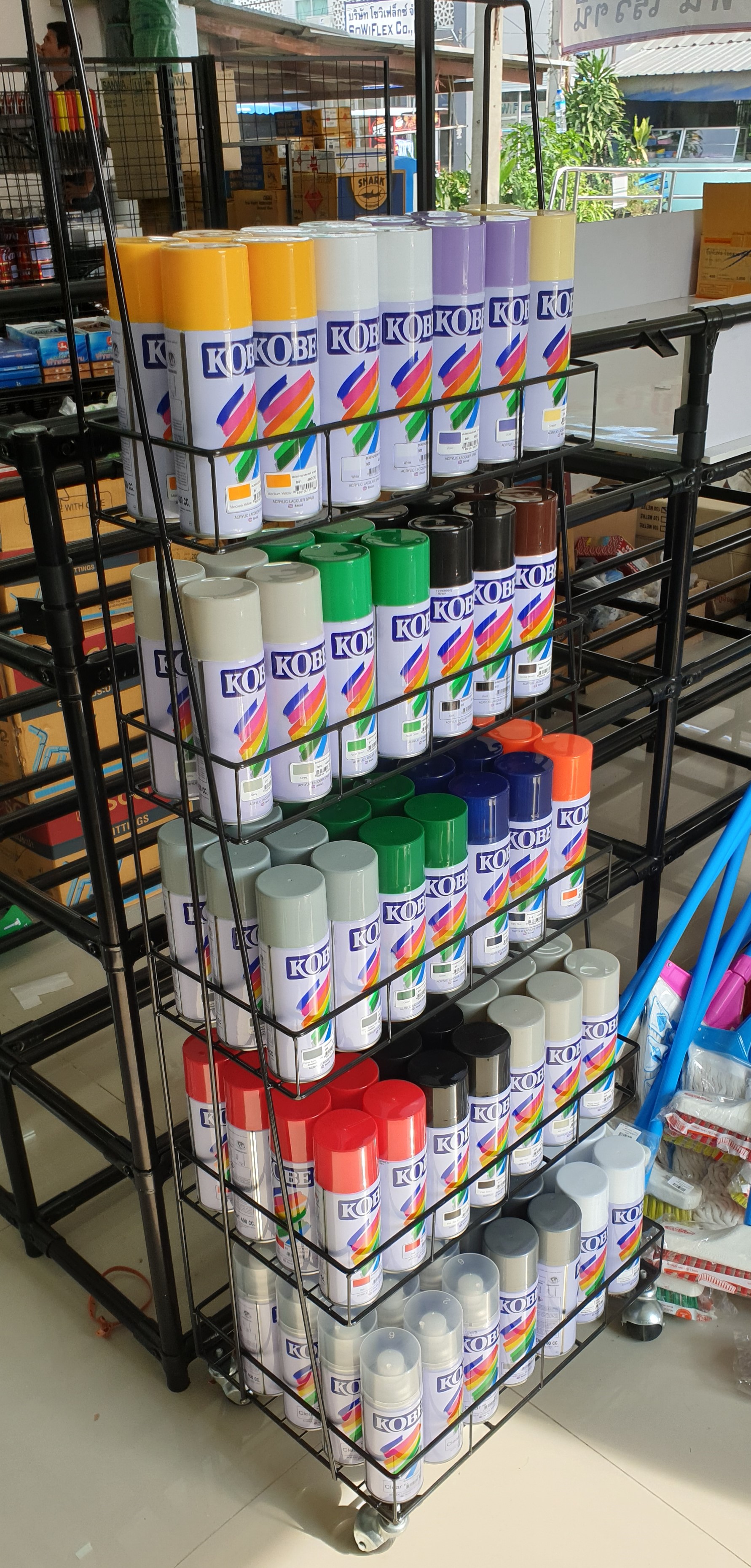 ชั้นวางสีสเปรย์