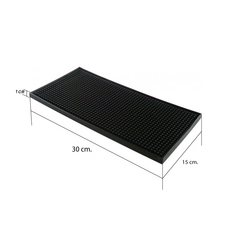 เสื่อยางกันลื่น บาร์แมท เสื่อบริการ 15 x 30 x 1 cm. 1610-417