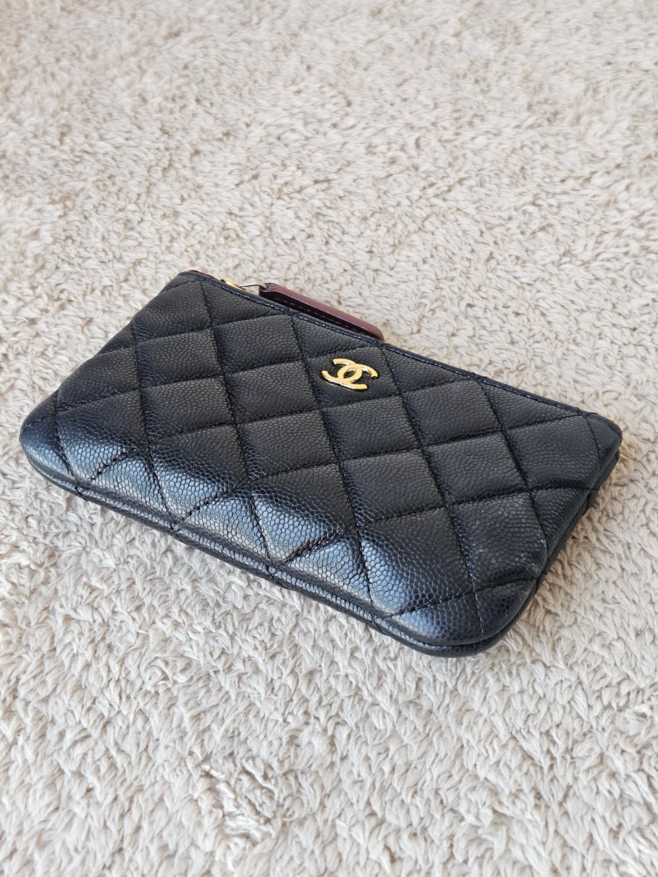 Chanel O Case Black Cavier GHW