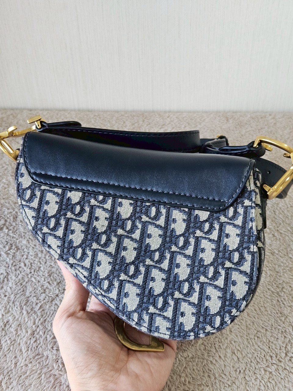 Dior Mini Soft Saddle Bag with Strap