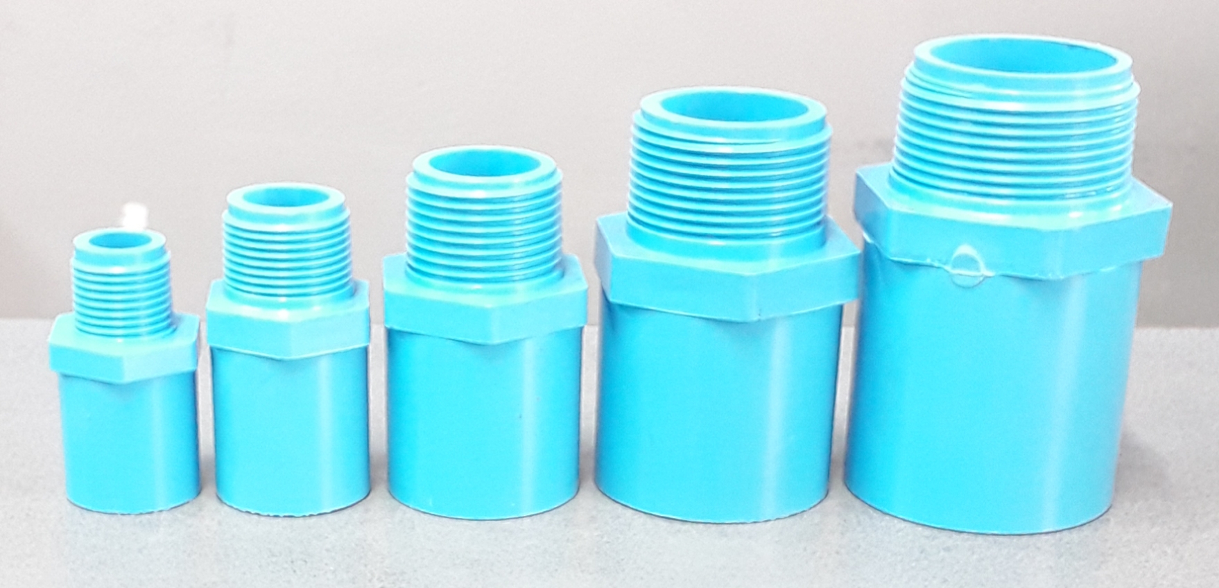 ข้อต่อตรงเกลียวนอก PVC ตราช้าง