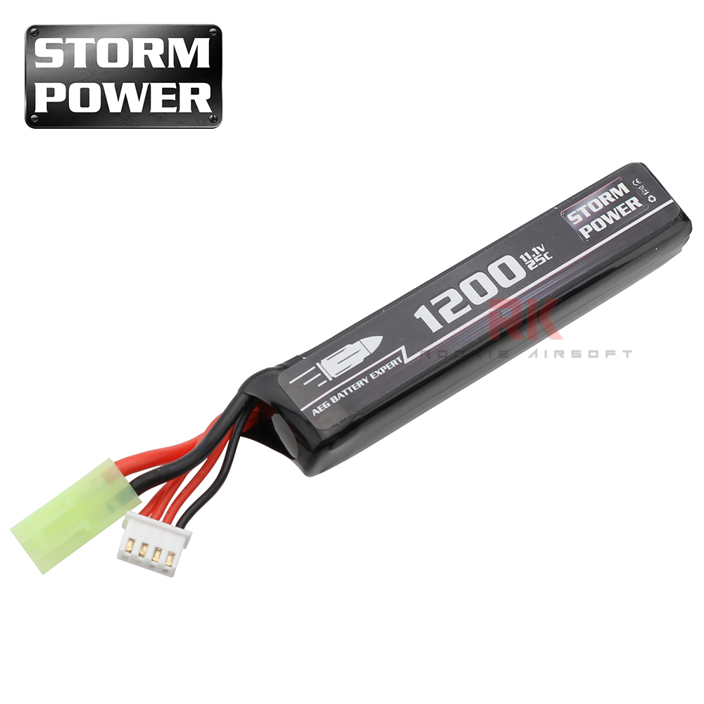 Storm Power 11.1V 1200mAh 25C (Mini Tamiya) - Compact