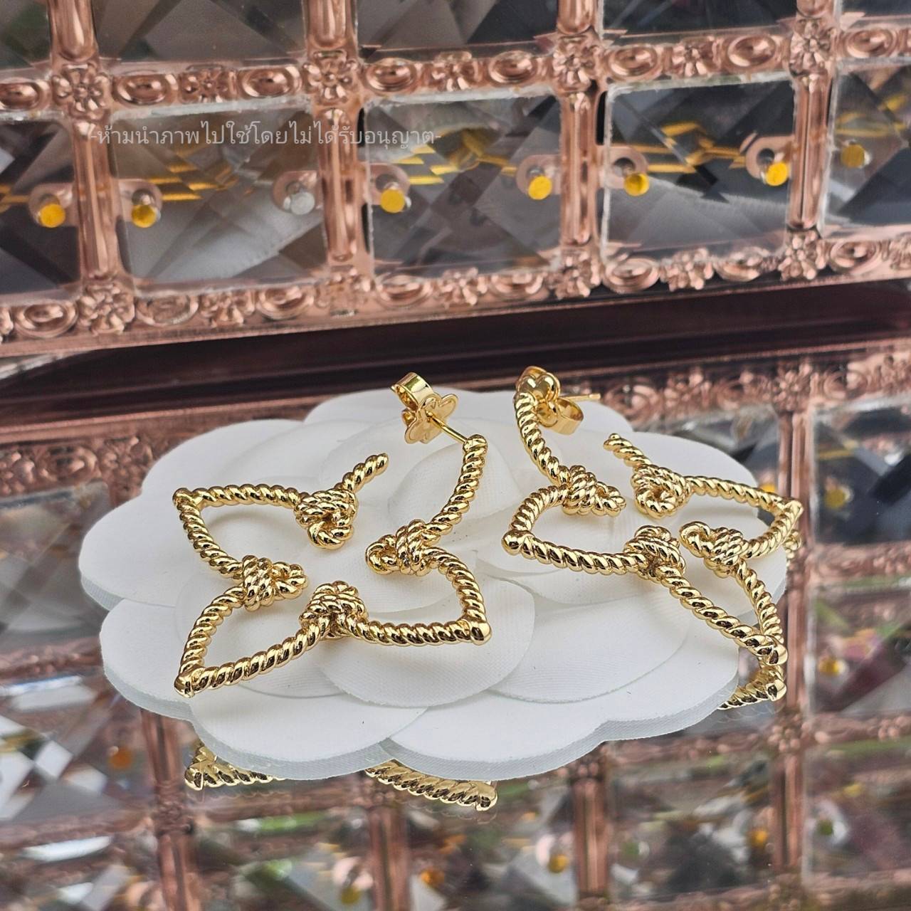 ต่างหู LOUIS VUITTON ต่างหู หลุยวิสตอง ต่างหู LV ติดหู