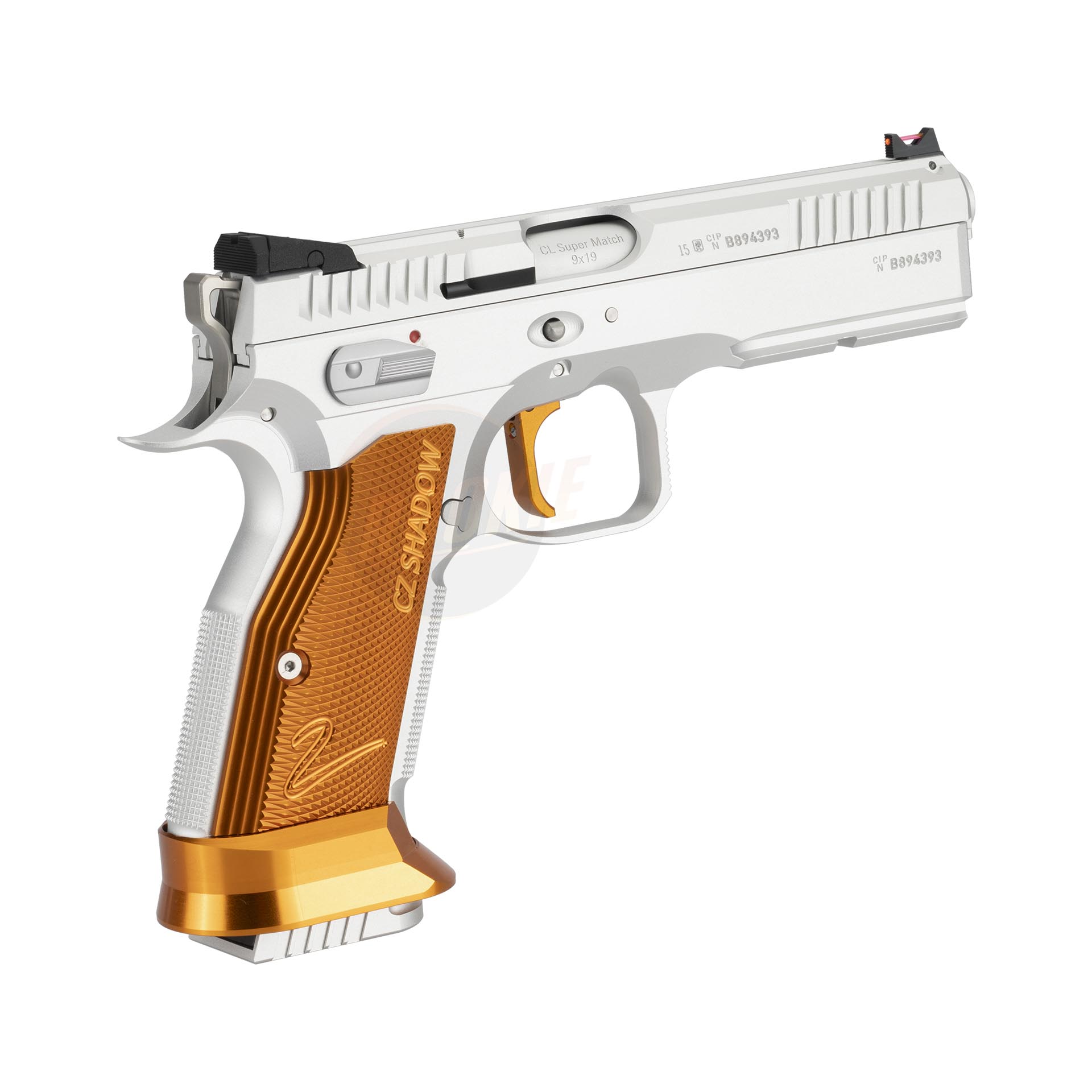 CL Project Custom KJ CZ Shadow 2 Single Action GBB (CNC Version) - Silver & Orange Limited Edition