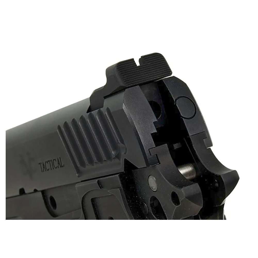 Airsoft Masterpiece STI Tactical Slide Kit Set with Threaded Outer Barrel for Hi-CAPA 5.1 (ฺBlack)