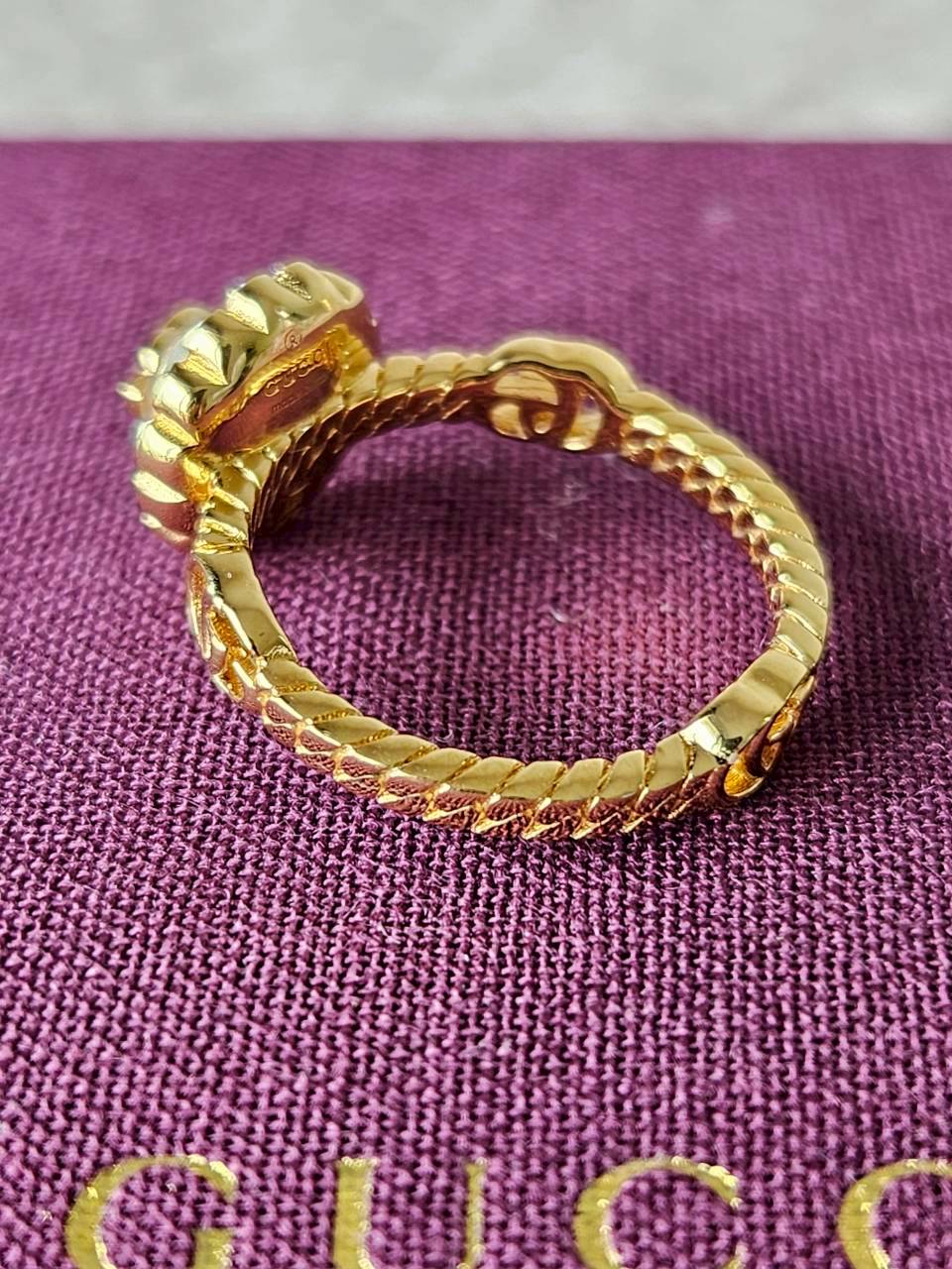 Gucci marmont double g flower ring