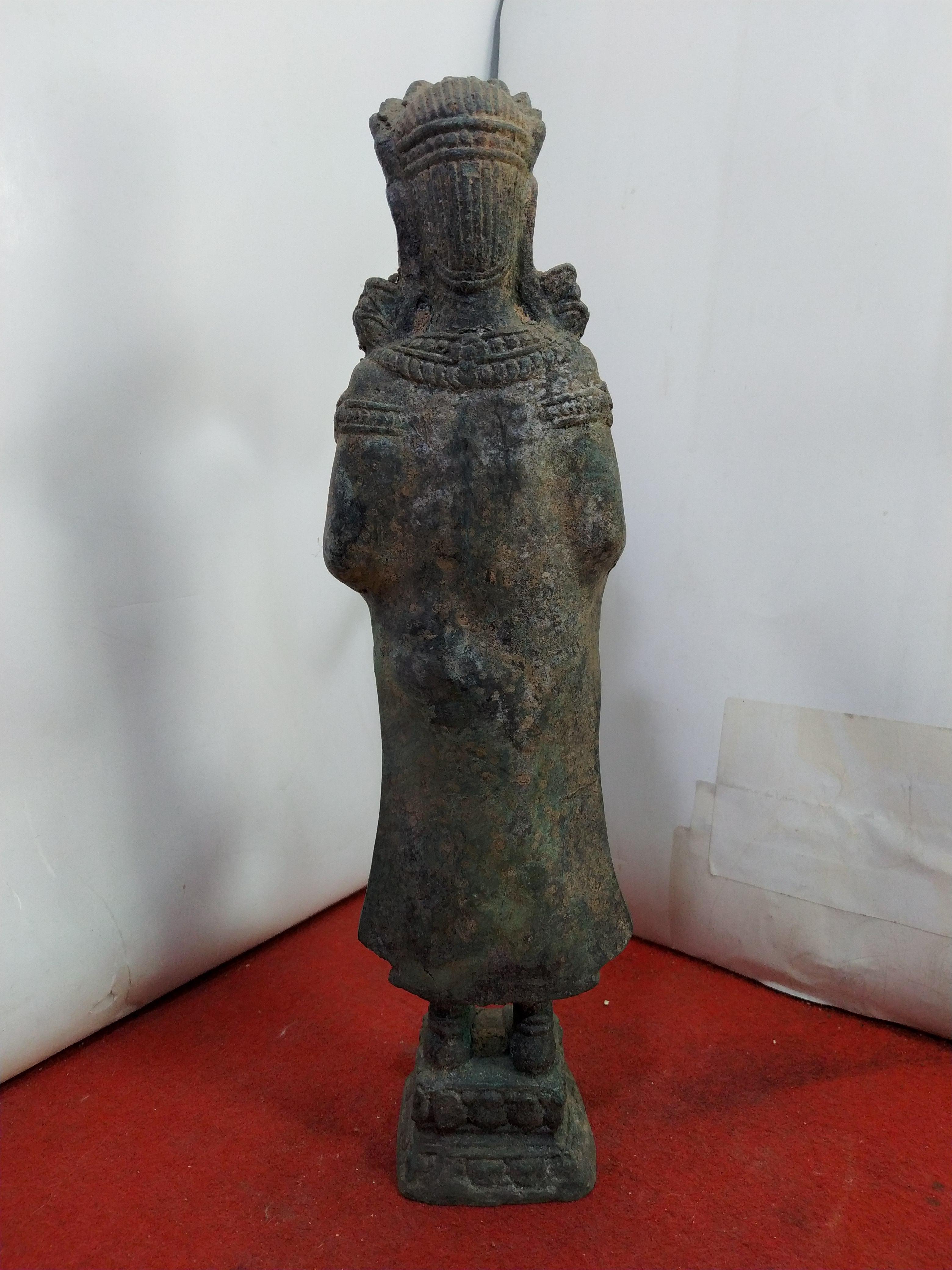 พระเทริดขนนก ลพบุรี ปางห้ามสมุทร สูง 12 นิ้ว