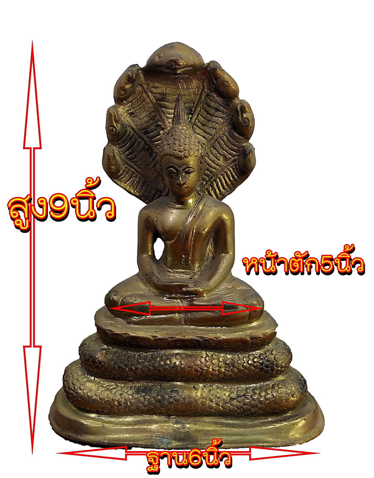 พระนาคปรก อยุทยา พระประจำวันเกิดวันเสาร์