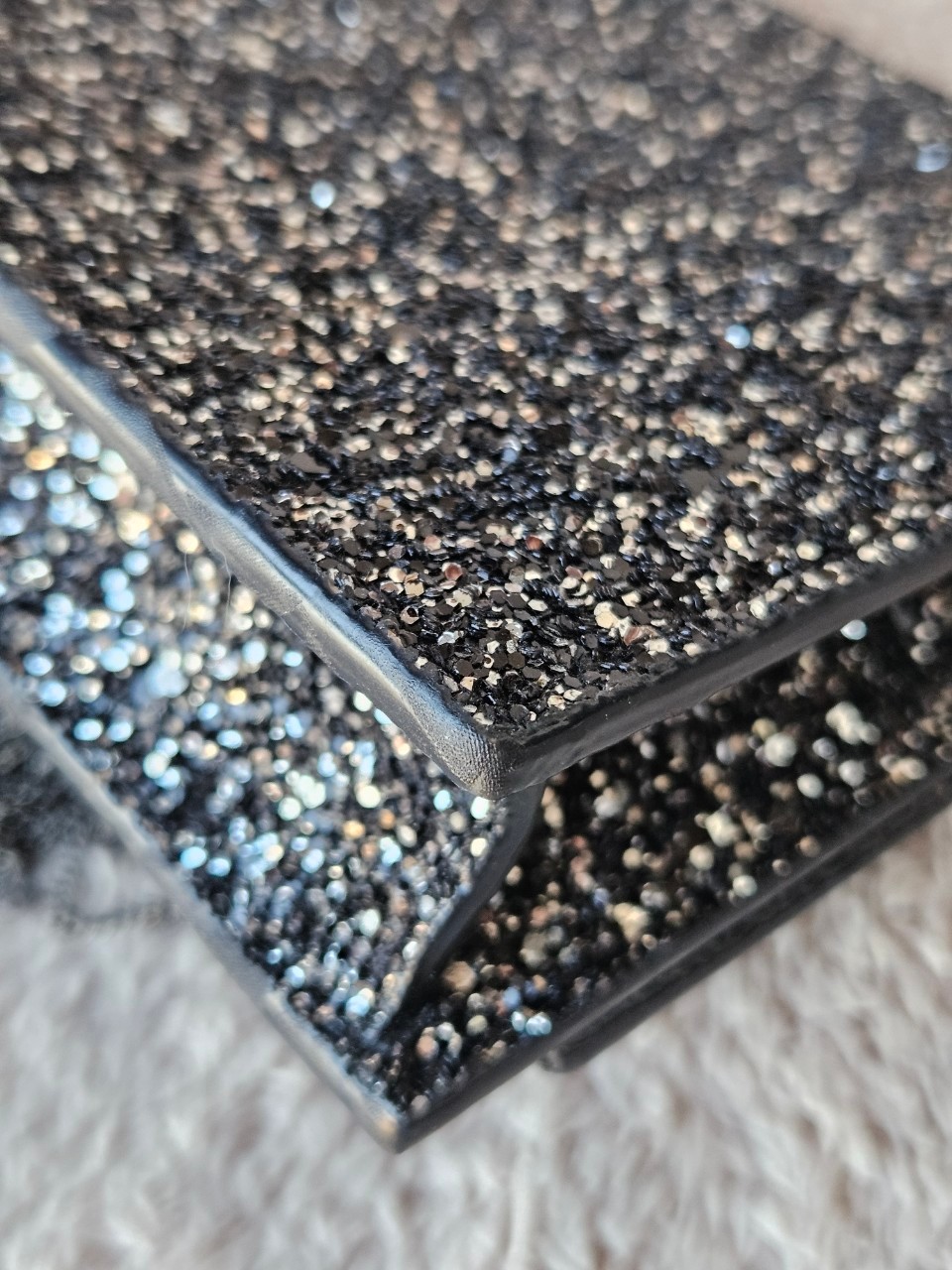 YSL 452159 Kate Bag in Black Sequins 7.5