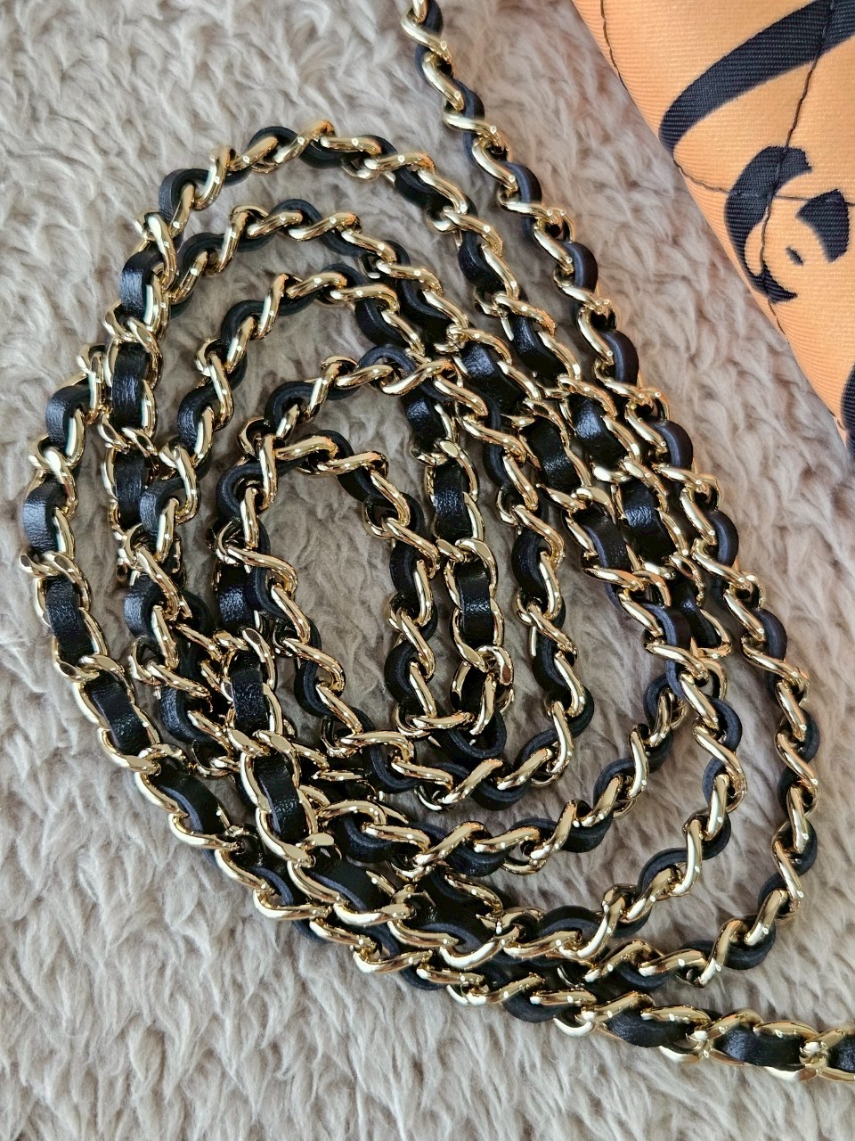 Chanel Multicolor Printed Fabric Mini Clutch With Chain holo32