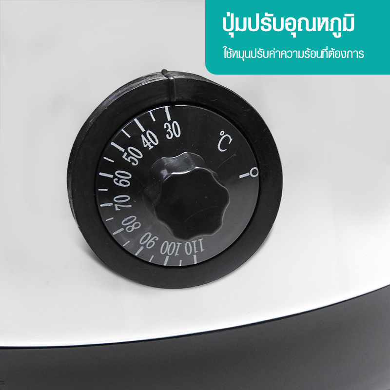 Stainless steel hot water boiling tank, 8 liters, can be heated, has water dispensing faucet