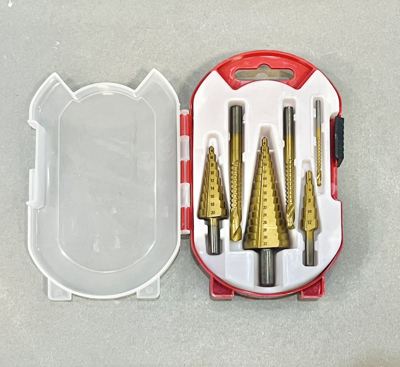 ดอกสว่านสเต็ป(ดอกขยายรู) 6ตัวชุด รุ่นกล่อง