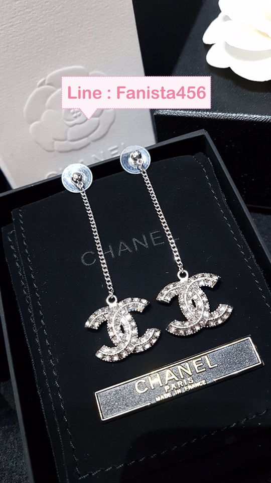 ต่างหู Chanel Earring ต่างหูชาแนลห้อยโซ่ยาว