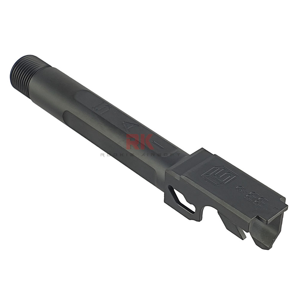 GunsModify SAI Stainless Threaded Barrel for Marui G19 (Black)