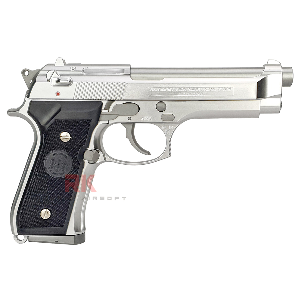 Tokyo Marui M92F Military Stainless Model Spring Pistol (HG, Hop Up)