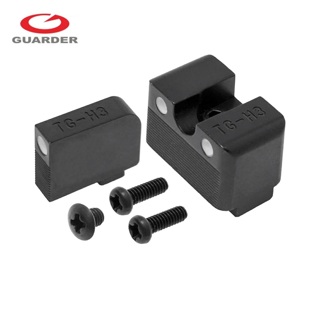 Guarder CNC Steel Luminous Height Sight Set for Marui G17 Gen5 MOS