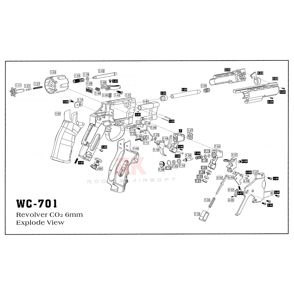 WinGun 733 Revolver Shells (Rear)