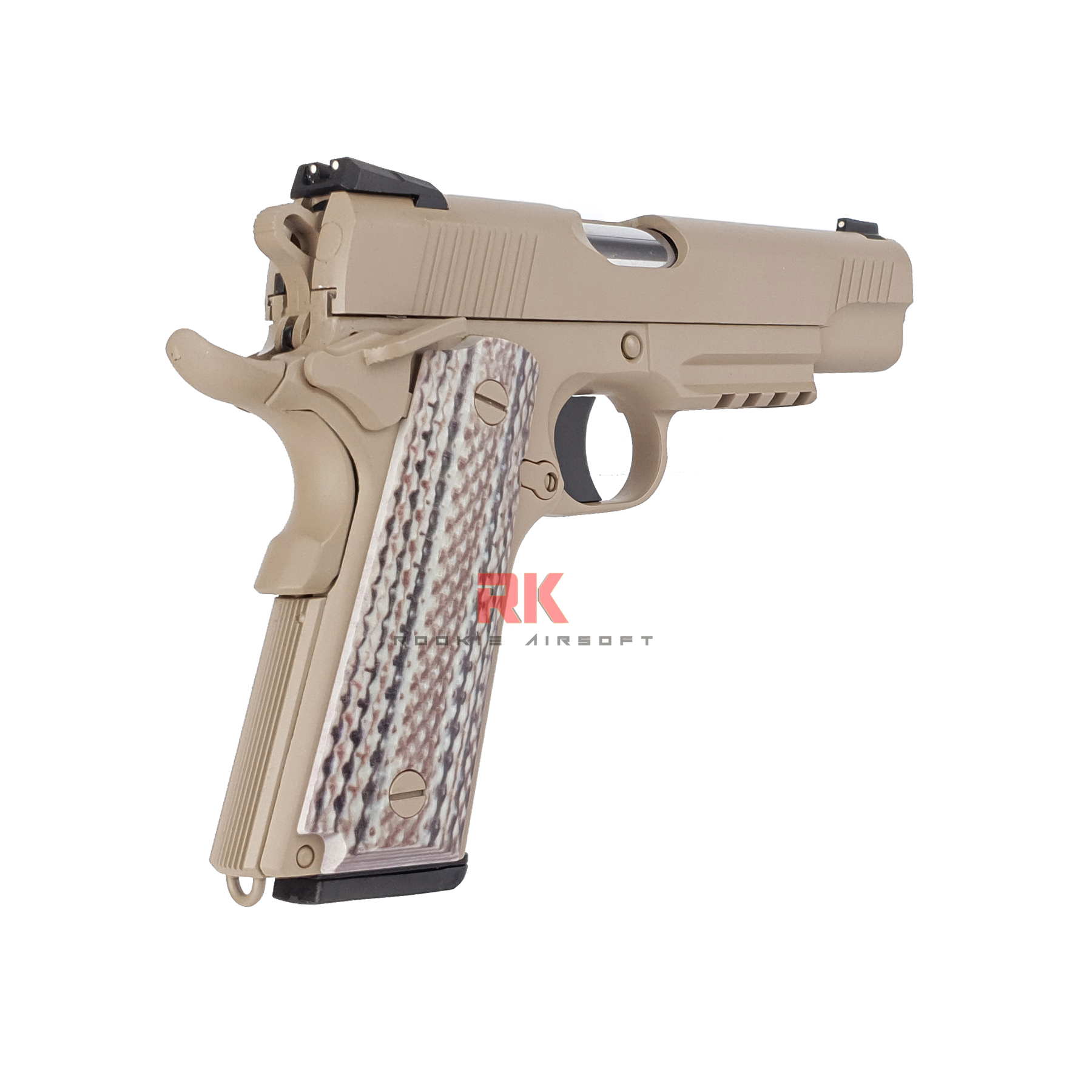 SRC Colt M45A1 Dual Magazines (Green gas + Co2) GBB - Tan