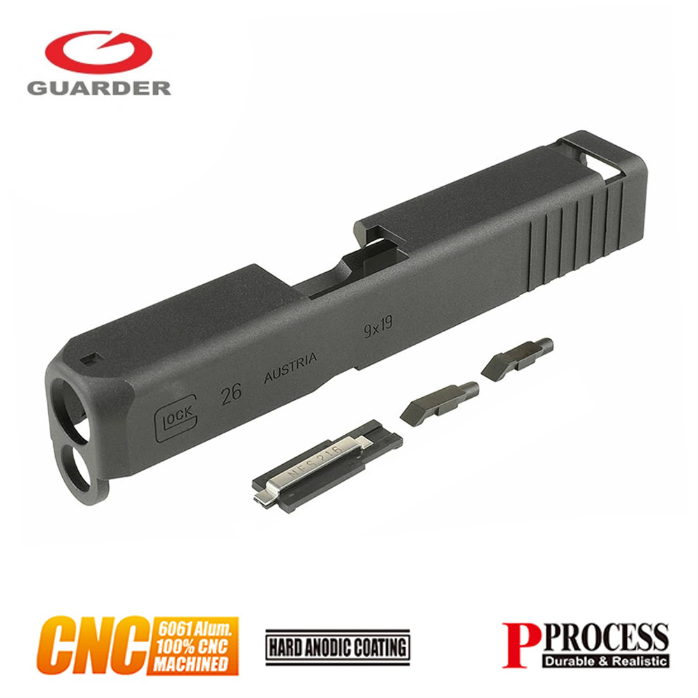 Guarder CNC Aluminum Slide for Marui G26 Gen3