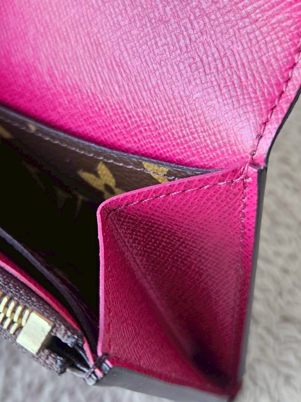LV Emilie Mono Fuchsia Wallet