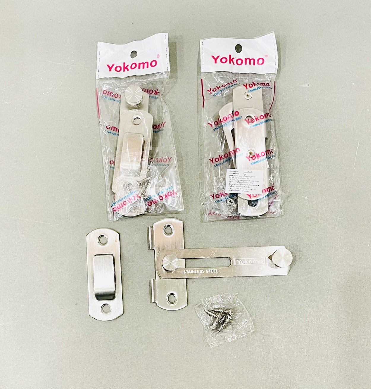 กลอนสับห้องน้ำ 4" รุ่นสับหมุด Yokomo