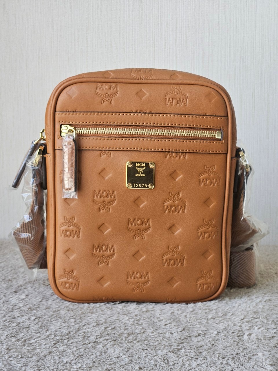 MCM Klassik Leather Crossbody Mini Bag