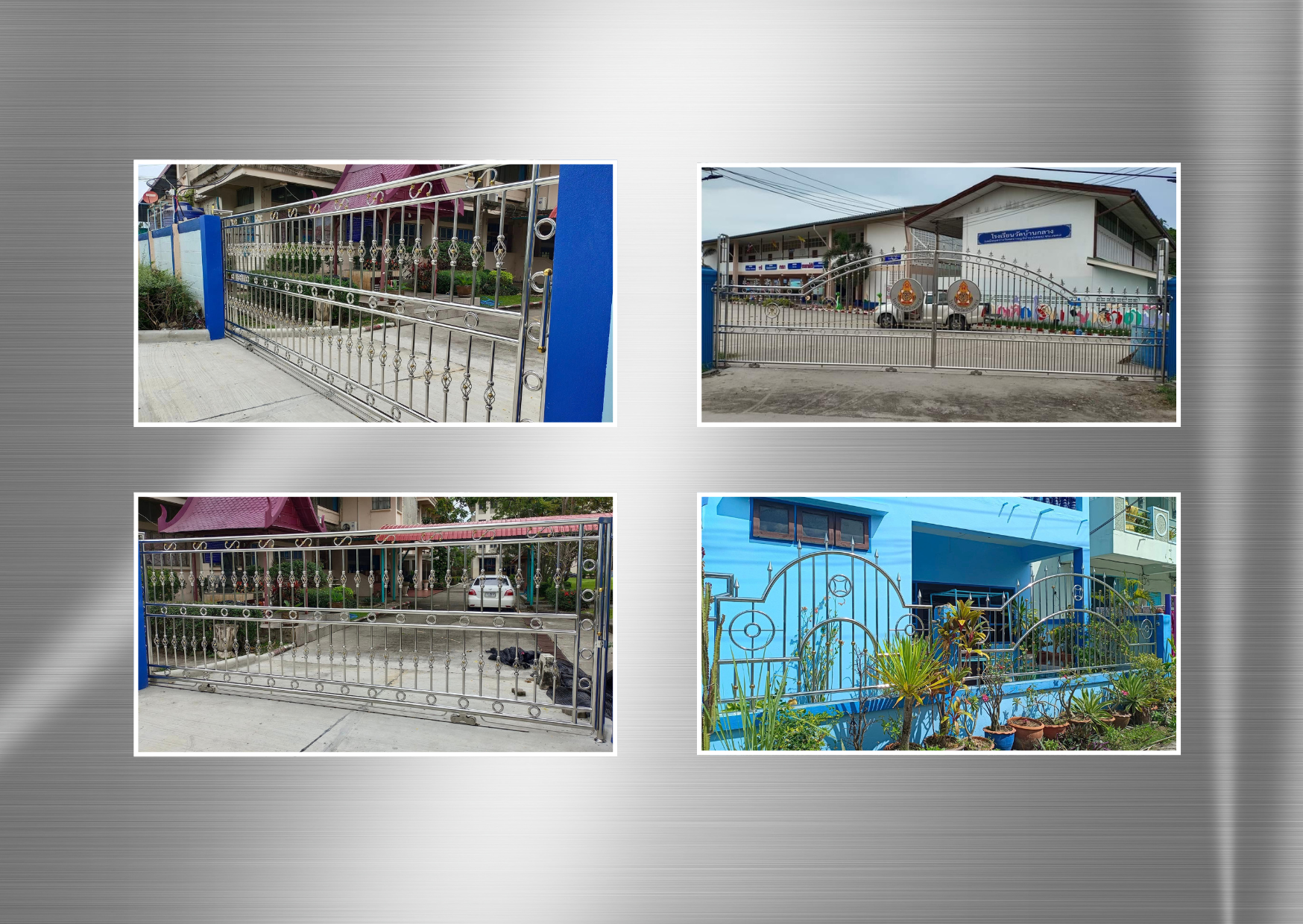 แบบประตูรั้วบ้านสแตนเลส โทร.094-515-7920