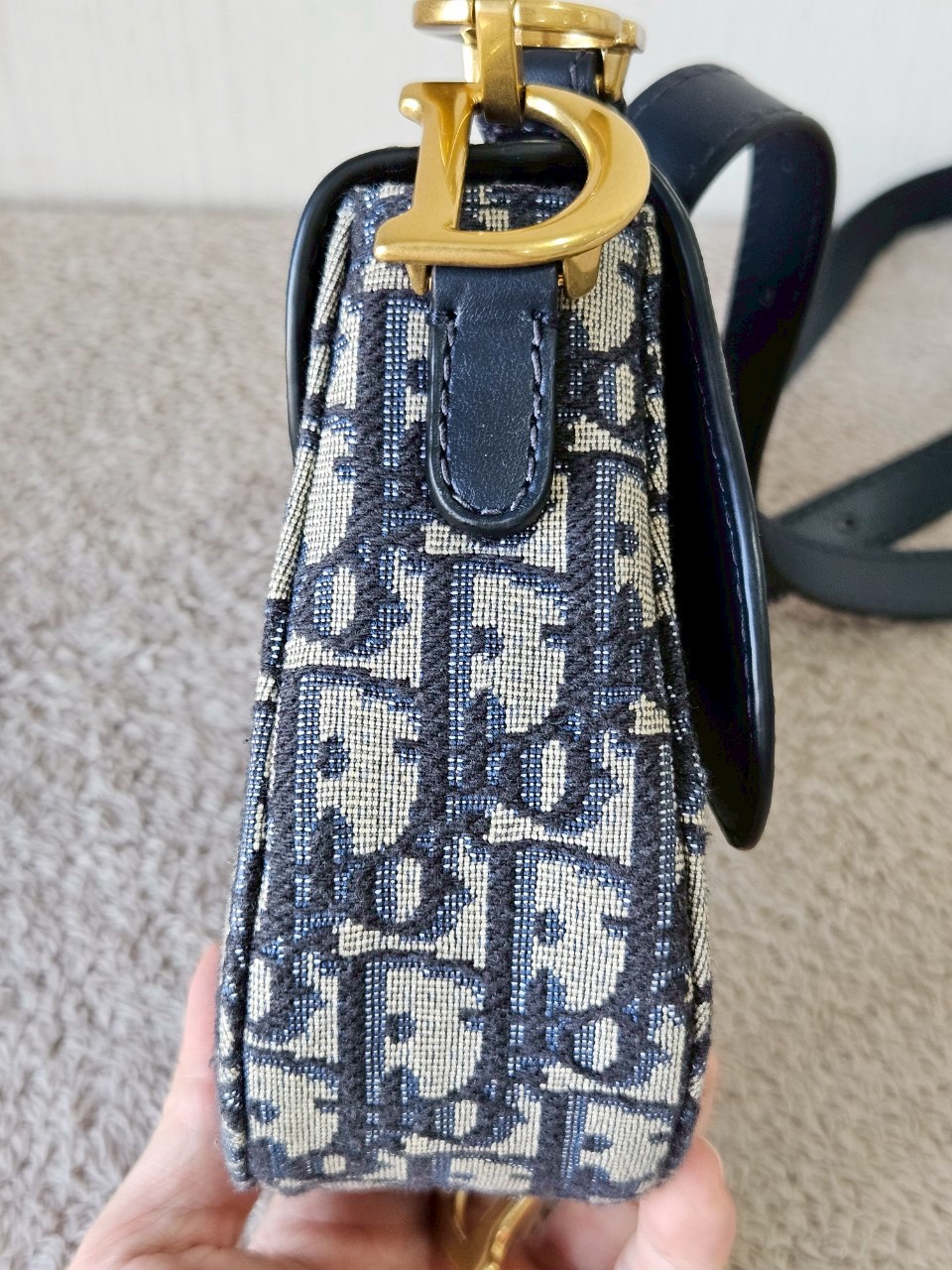 Dior Mini Soft Saddle Bag with Strap