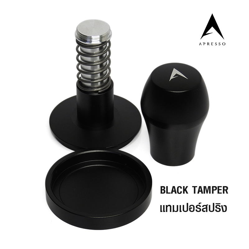 APRESSO BLACK TAMPER-SPRING TAMPER 58 MM.